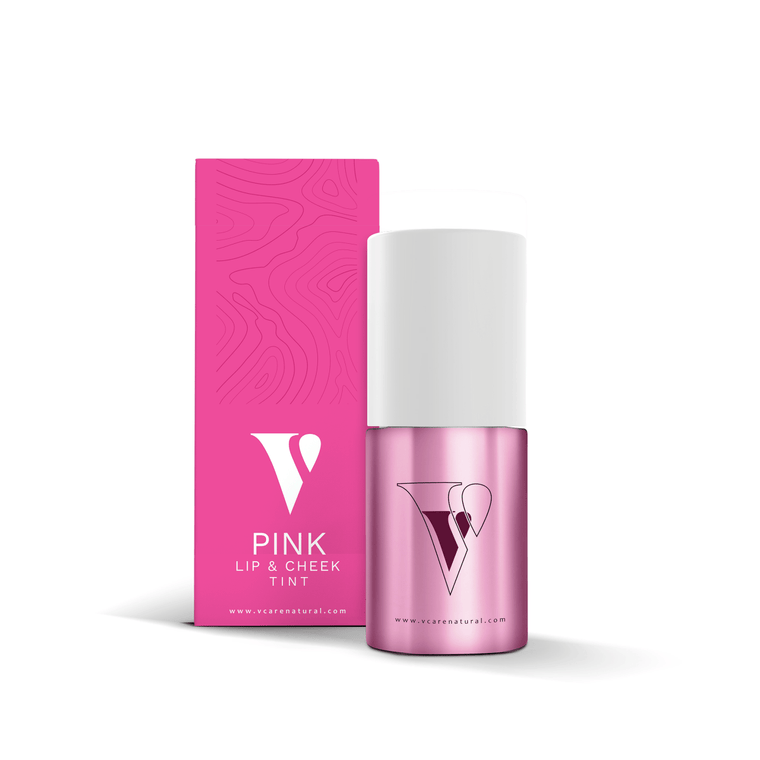 VCARE Natural Pink Lip & Cheek Tint - 15ml – product packaging in Pakistan