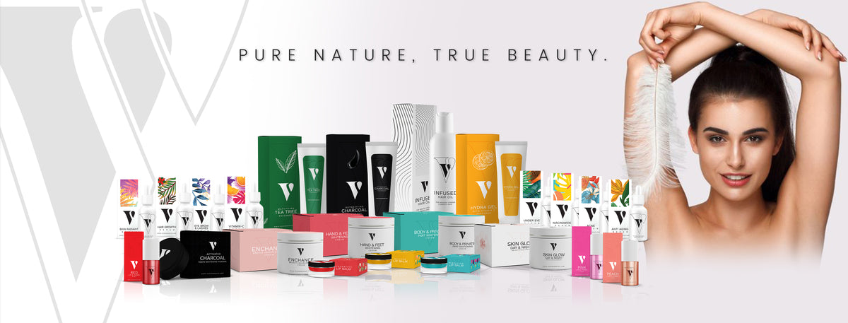 Vcare Natural Complete Skin Beauty Hair Care Range Shop Now