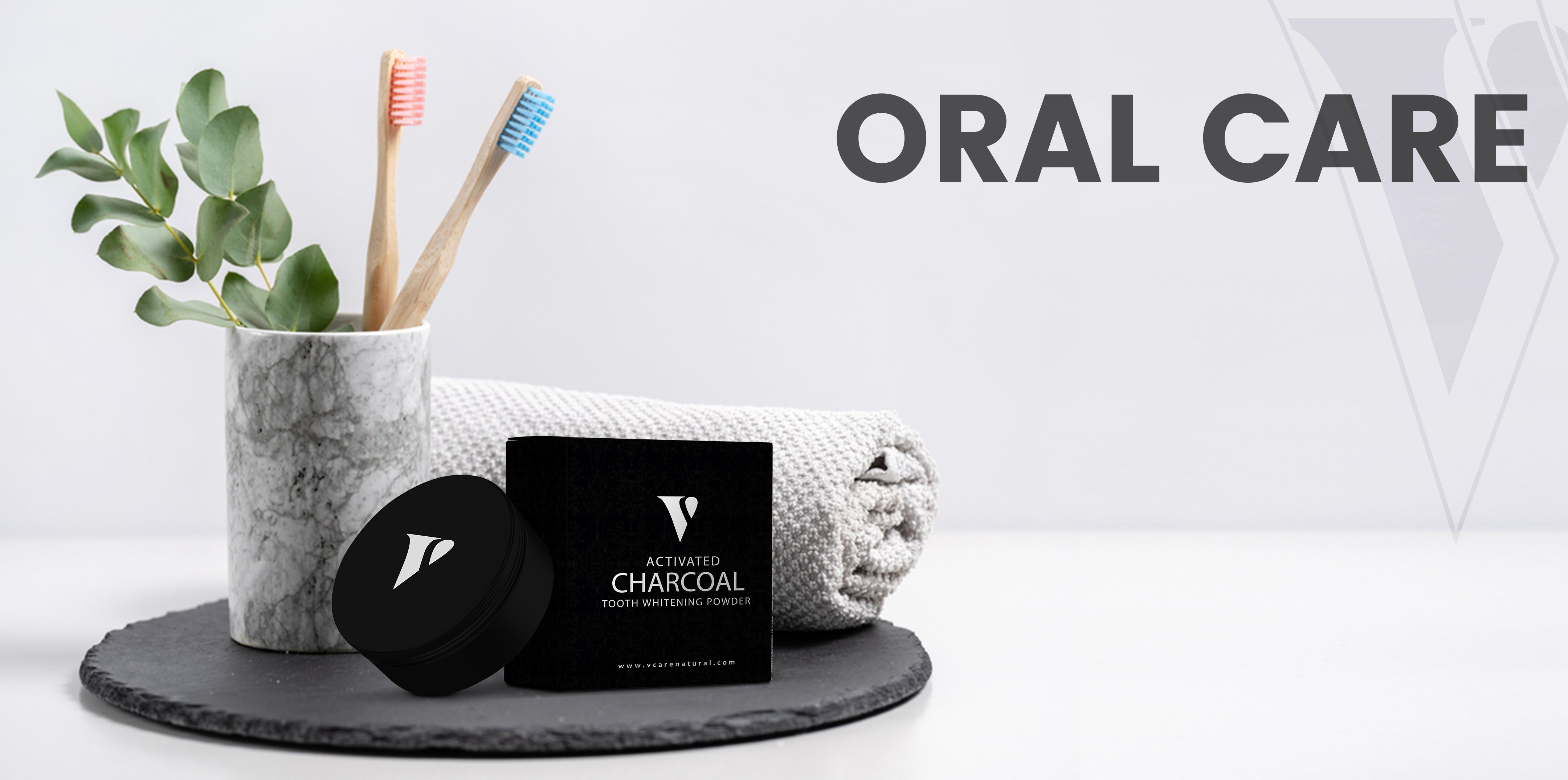 VCare Natural Oral Care Charcoal Tooth Powder Best Product In Pakistan www.vcarenatural.com