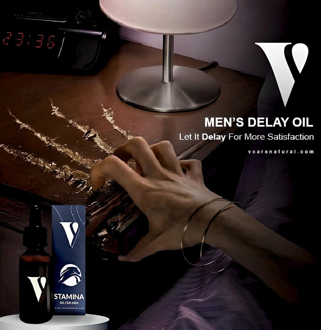Men's Delay Oil Herbal - 30ml Vcare Natural www.vcarenatural.com