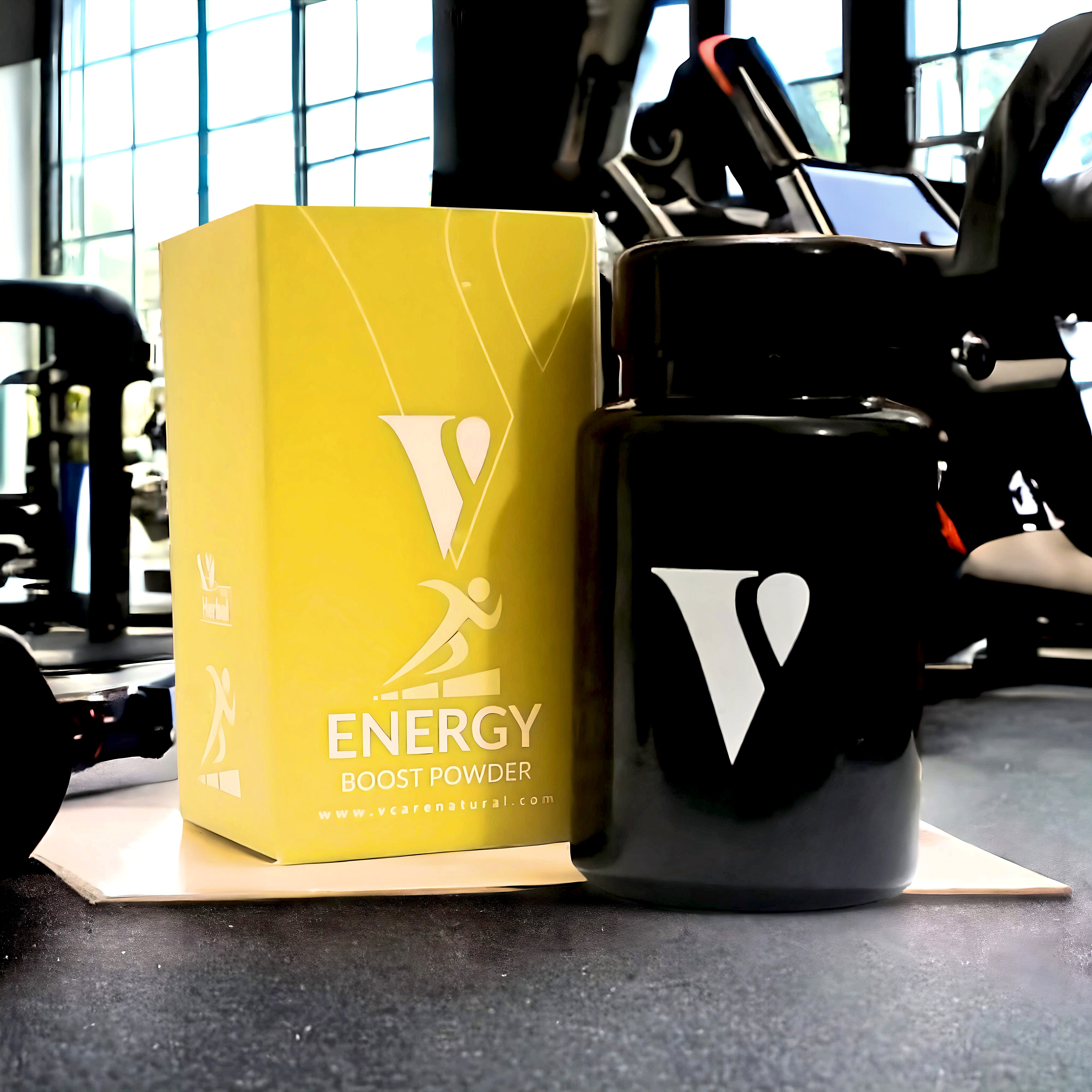 Morning wellness routine using herbal energy boost powder
