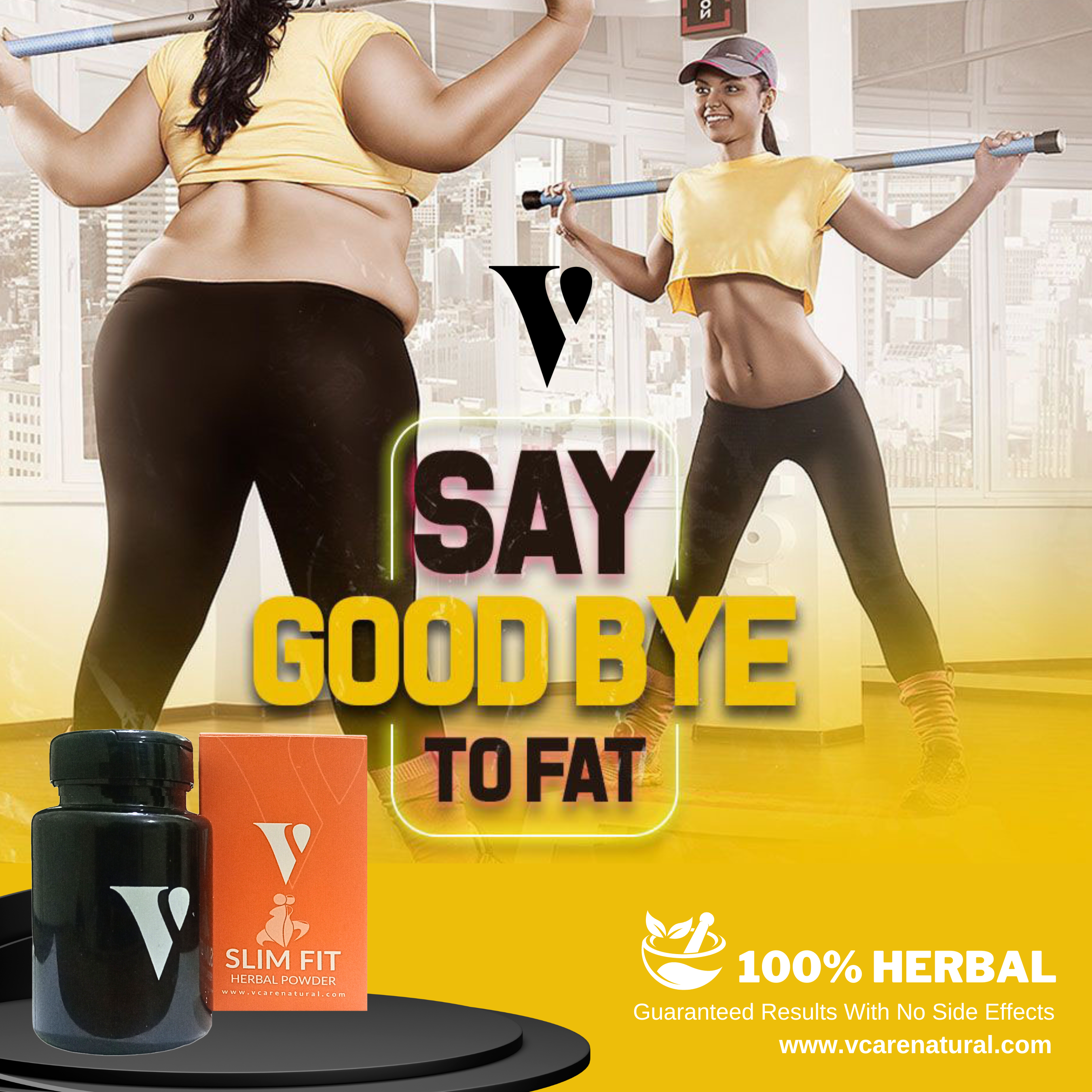 Herbal slim fit powder texture for weight management routine
