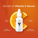 Lightweight vitamin C serum texture for glowing skin