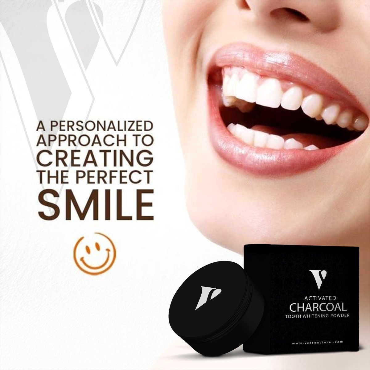 Activated Charcoal Tooth Whitening - Vcare Natural