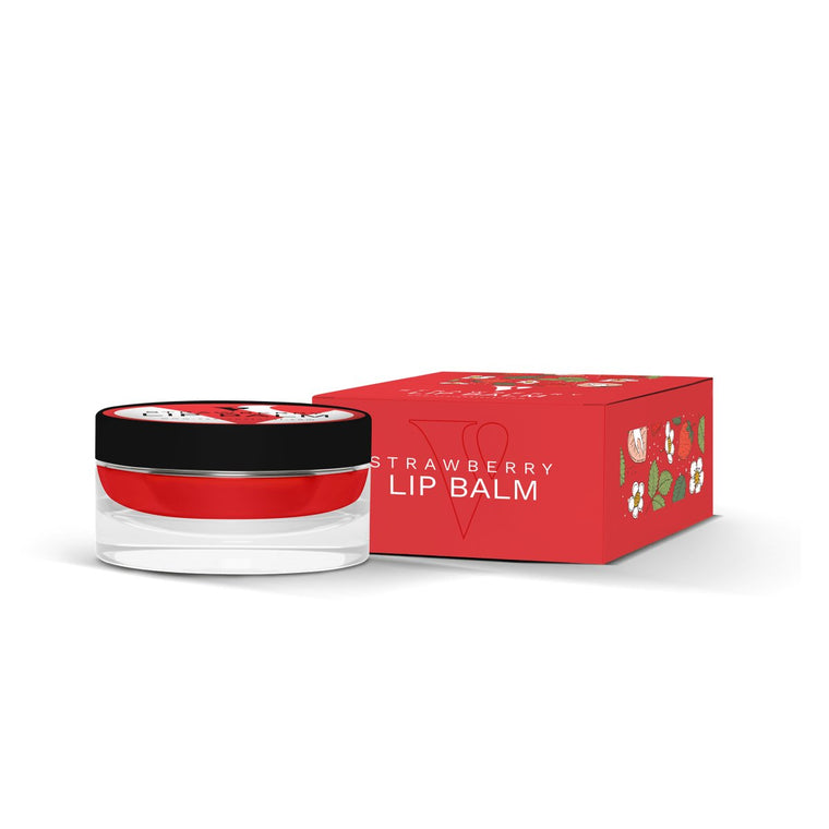 VCARE Natural Strawberry Lip Balm - 20gm – product packaging in Pakistan