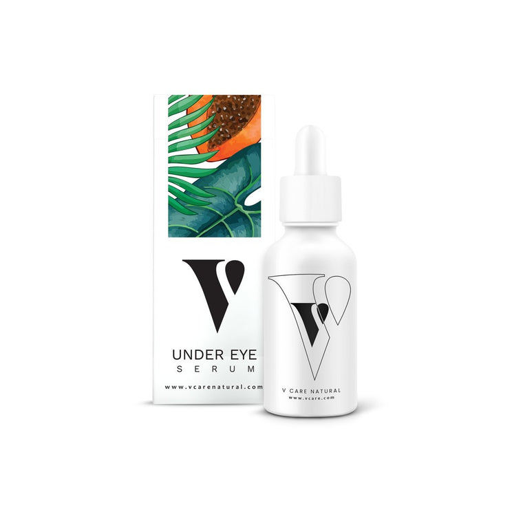 VCARE Natural Under Eye Serum - 30ml – product packaging in Pakistan